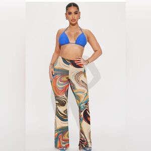 MARBLE DREAMING FLARE PANTS